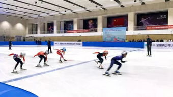 436名小将冰上竞速 全国青少年U系列滑冰比赛青岛站开赛